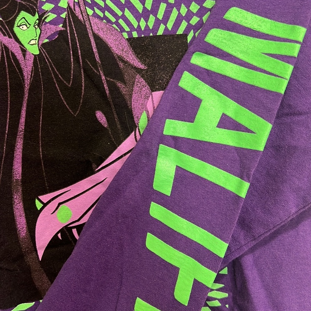 Disney VILLAINS MALEFICENT Long Sleeve Crew Neck Tee Shirt - Picture 5 of 5